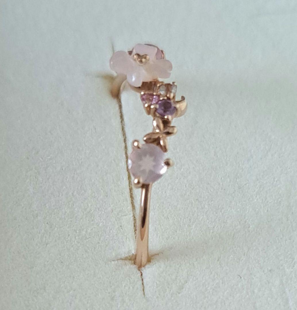 サマンサティアラ　フラワーレターズ　リング