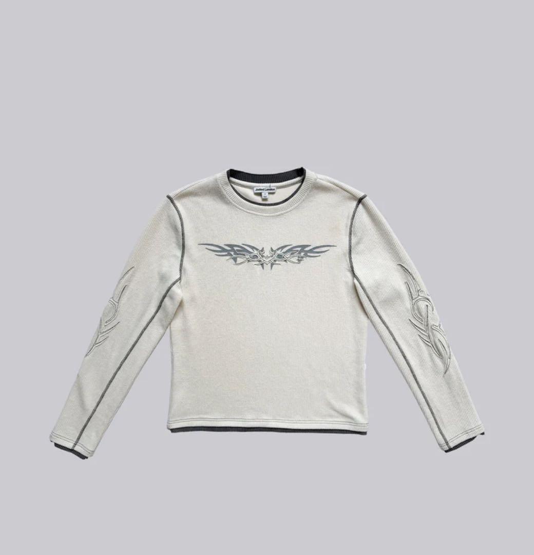 トップス Jaded london Off White TattooAppliqueTee