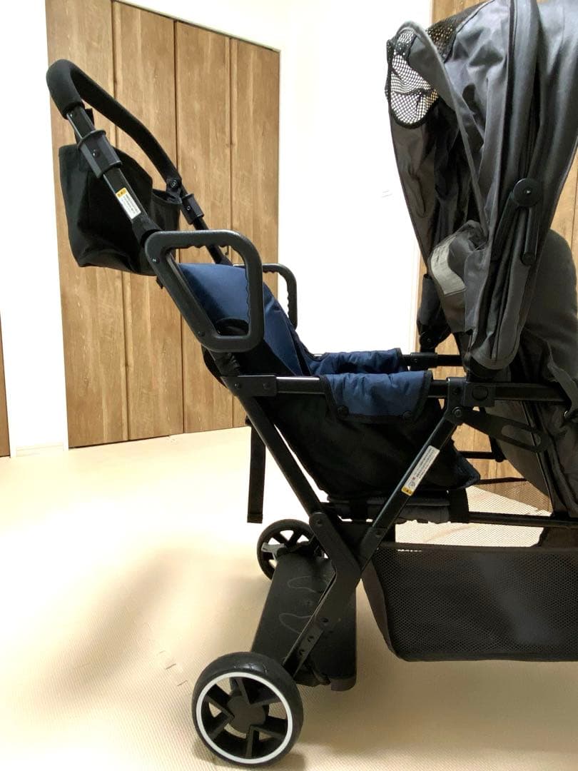 KATOJI カトージ　二人でゴー　2人乗りベビーカー グレー