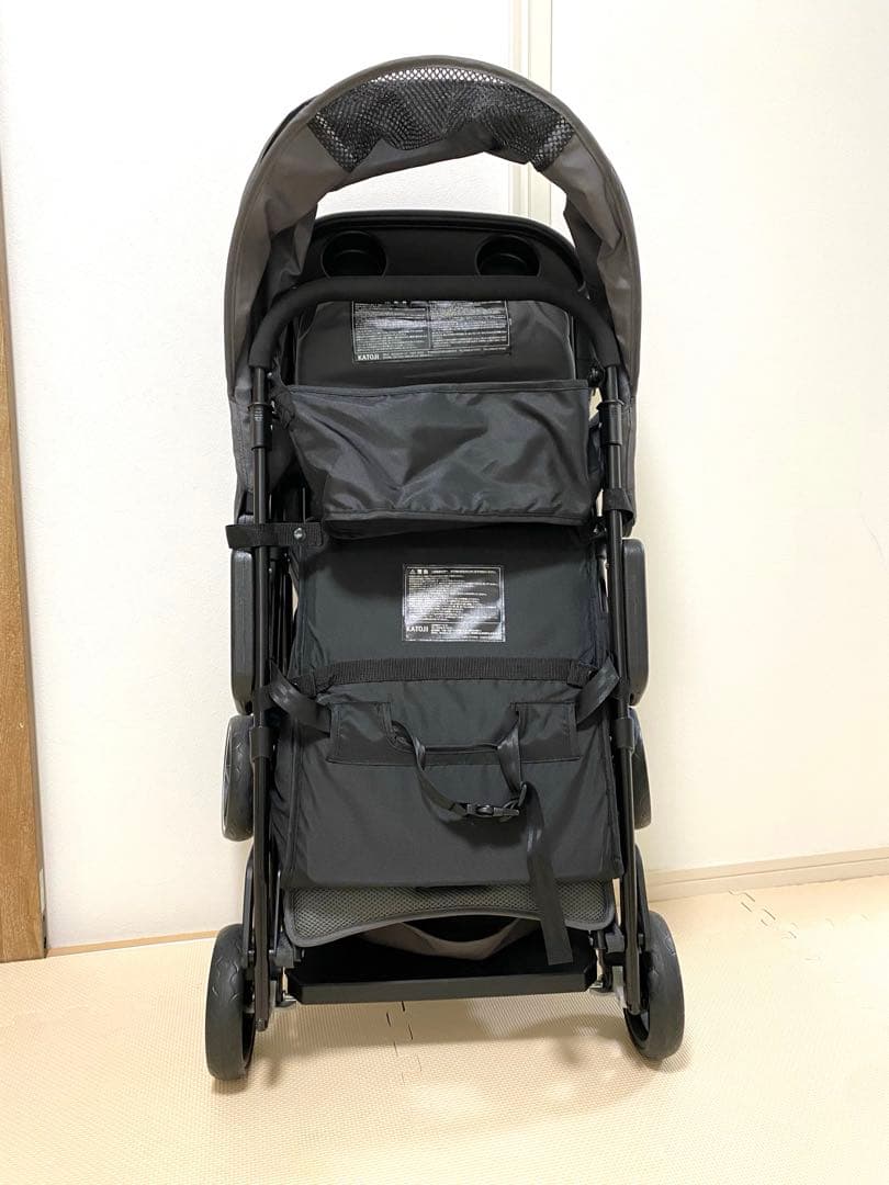 KATOJI カトージ　二人でゴー　2人乗りベビーカー グレー