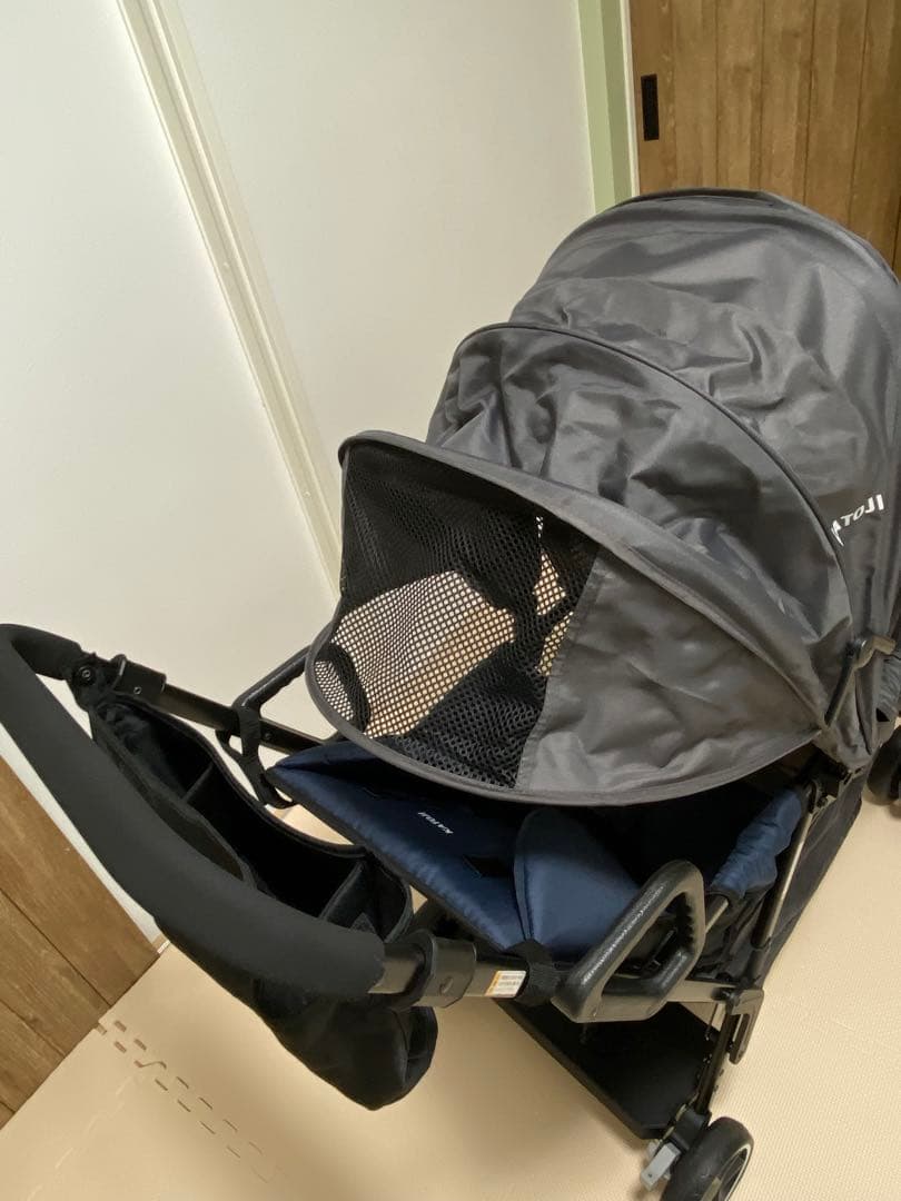 KATOJI カトージ　二人でゴー　2人乗りベビーカー グレー