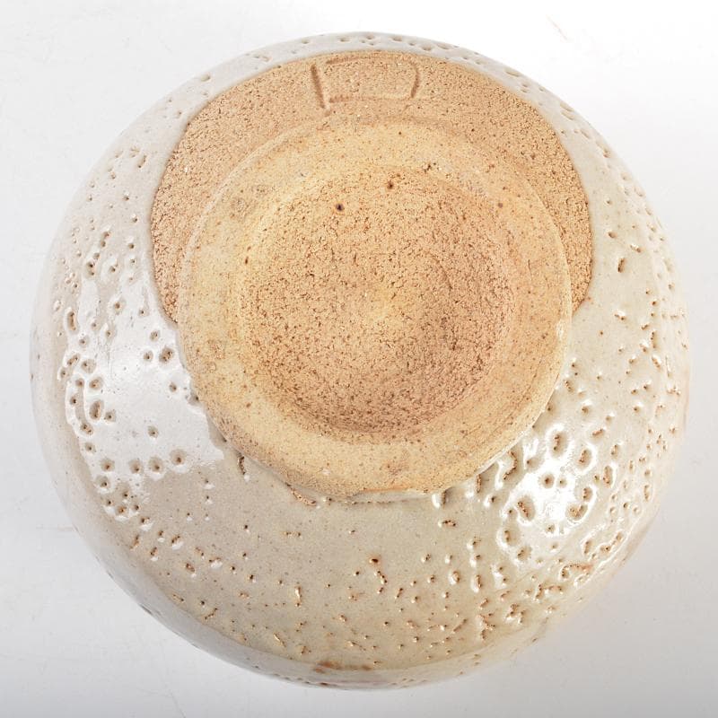 そら　北大路魯山人作　志野　志埜　茶碗　共箱　M　R6749