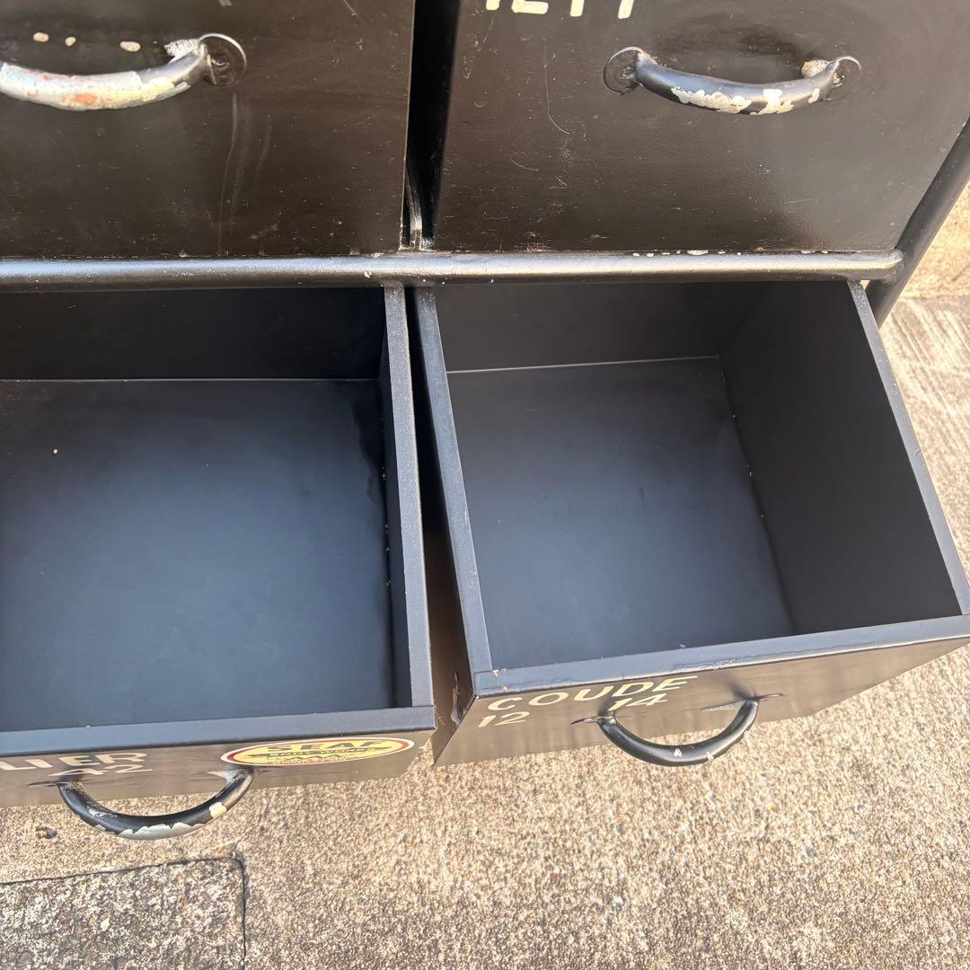 【送料込】スチールチェスト　縦型　12杯　インダストリアル