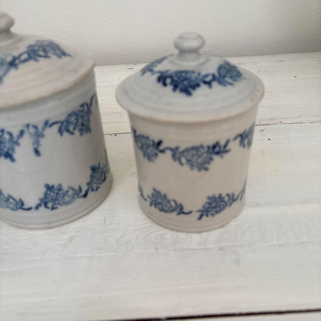 専用です。フランスアンティークキャニスターセット 4点