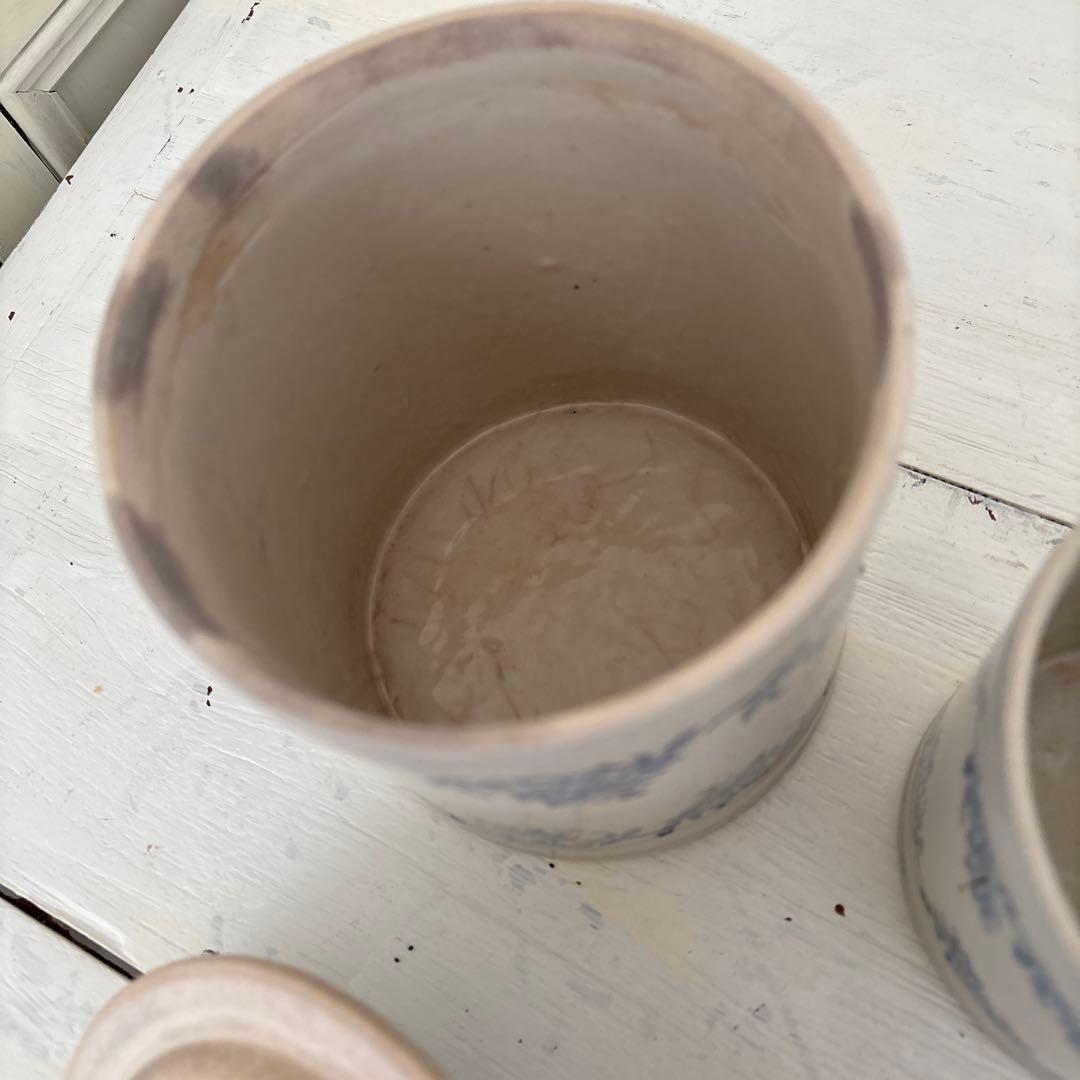 専用です。フランスアンティークキャニスターセット 4点