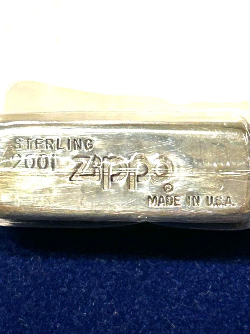 値下‼️【新品未使用ケース付き】純銀製zippoライター