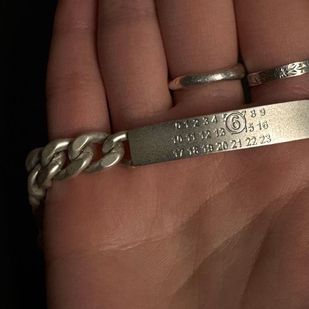 MM6 Maison Margiela （本体のみ)シルバーチェーンブレスレット