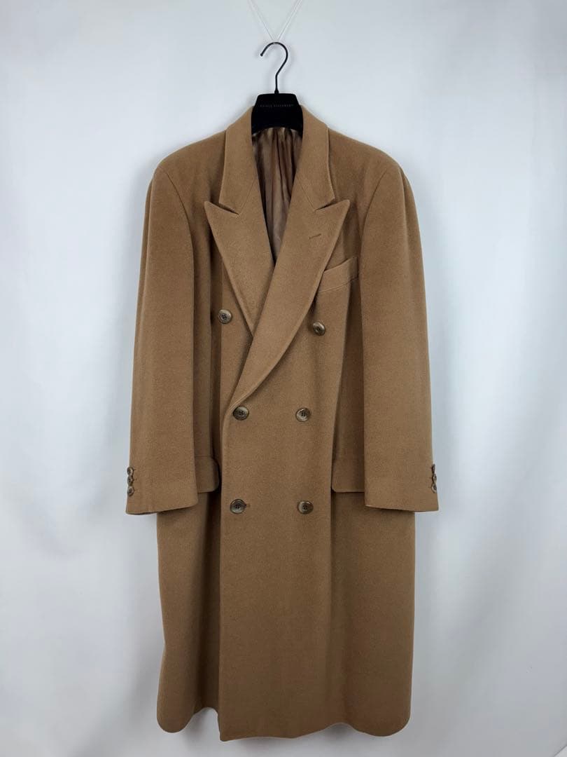 90's GIORGIO ARMANI マキシ丈 ダブル チェスターコート