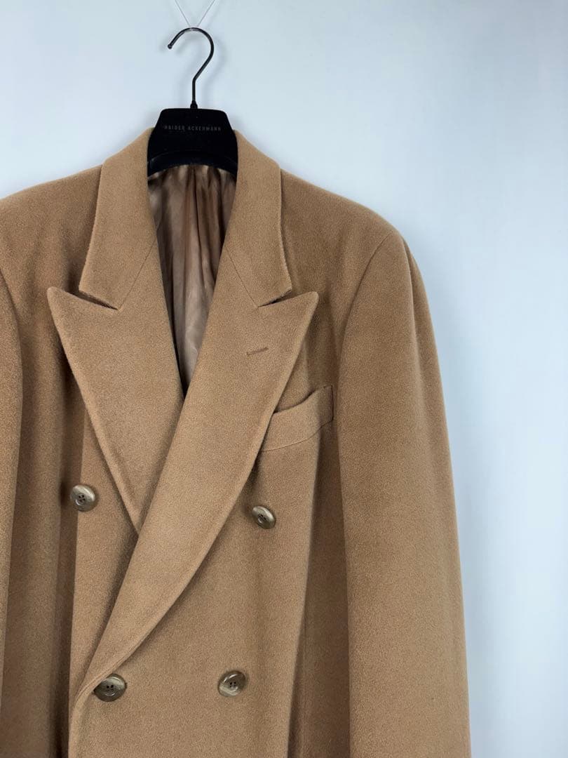 90's GIORGIO ARMANI マキシ丈 ダブル チェスターコート