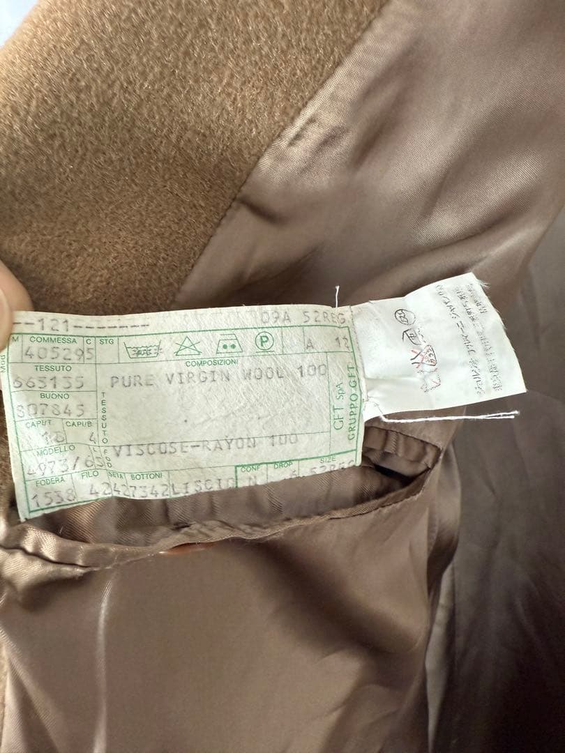 90's GIORGIO ARMANI マキシ丈 ダブル チェスターコート