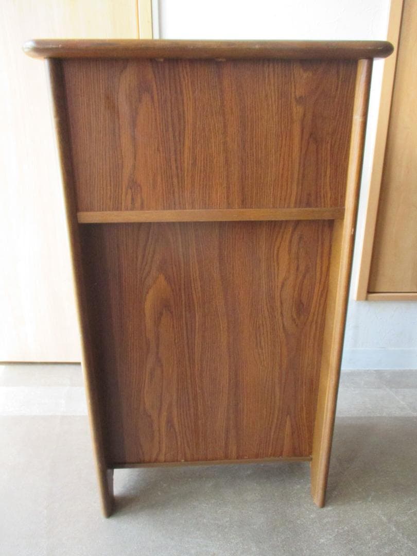 カリモク◎電話台+マガジンラック棚 ◎