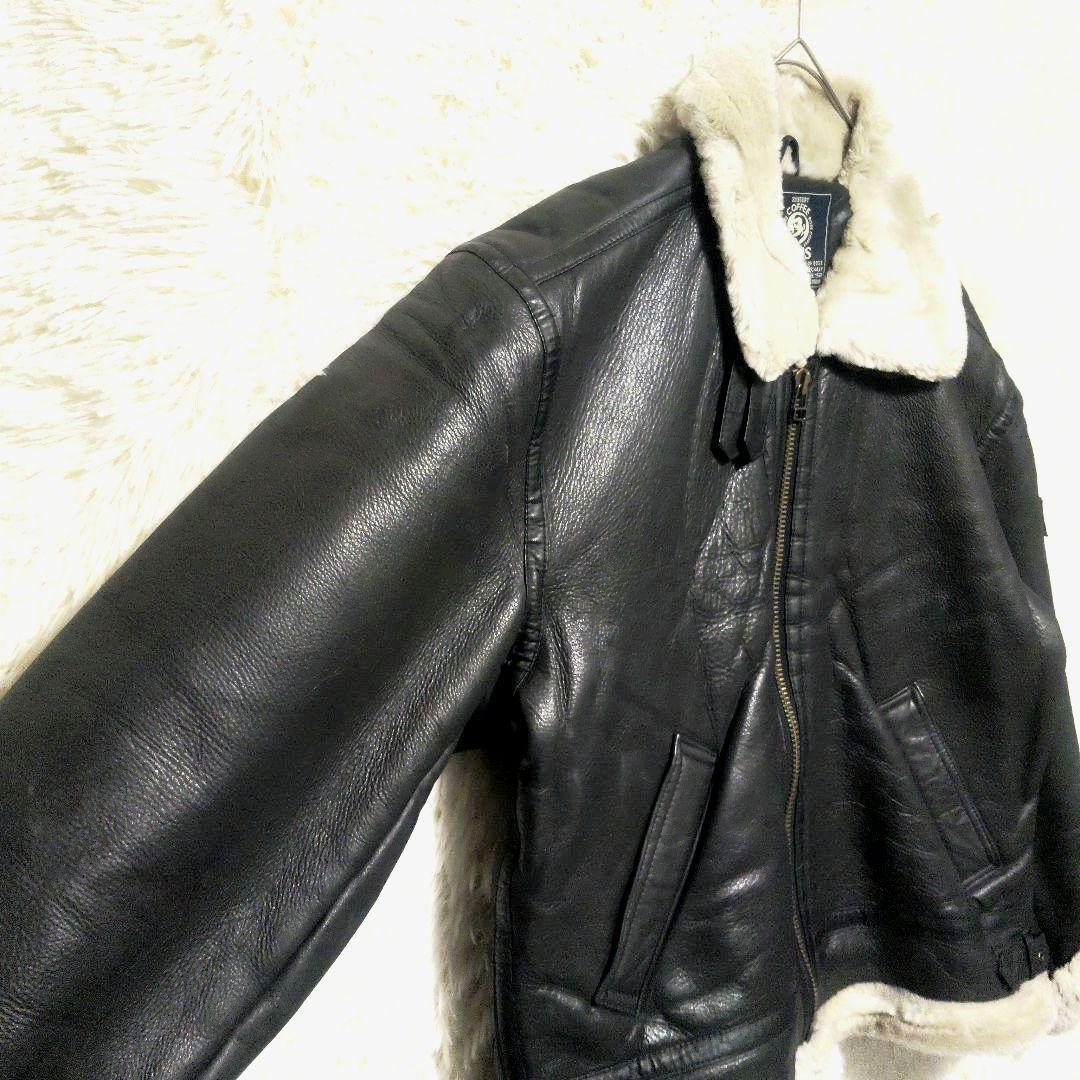 サントリーボス　ボスジャン　牛革　レザー　フライトジャケット　B-3　LL