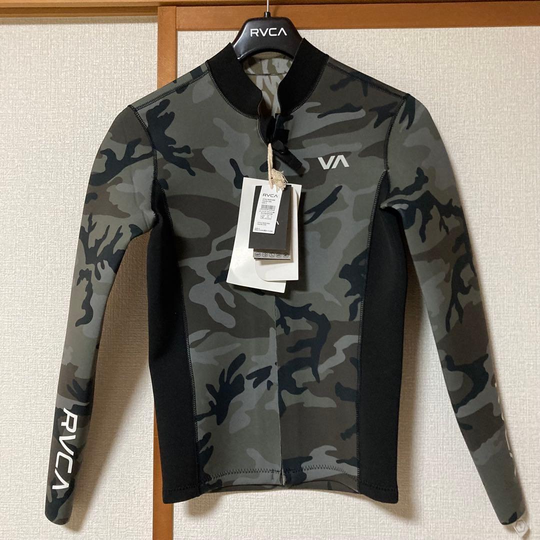 【新品未使用】RVCA 長袖タッパー フロントジップ　Sサイズ