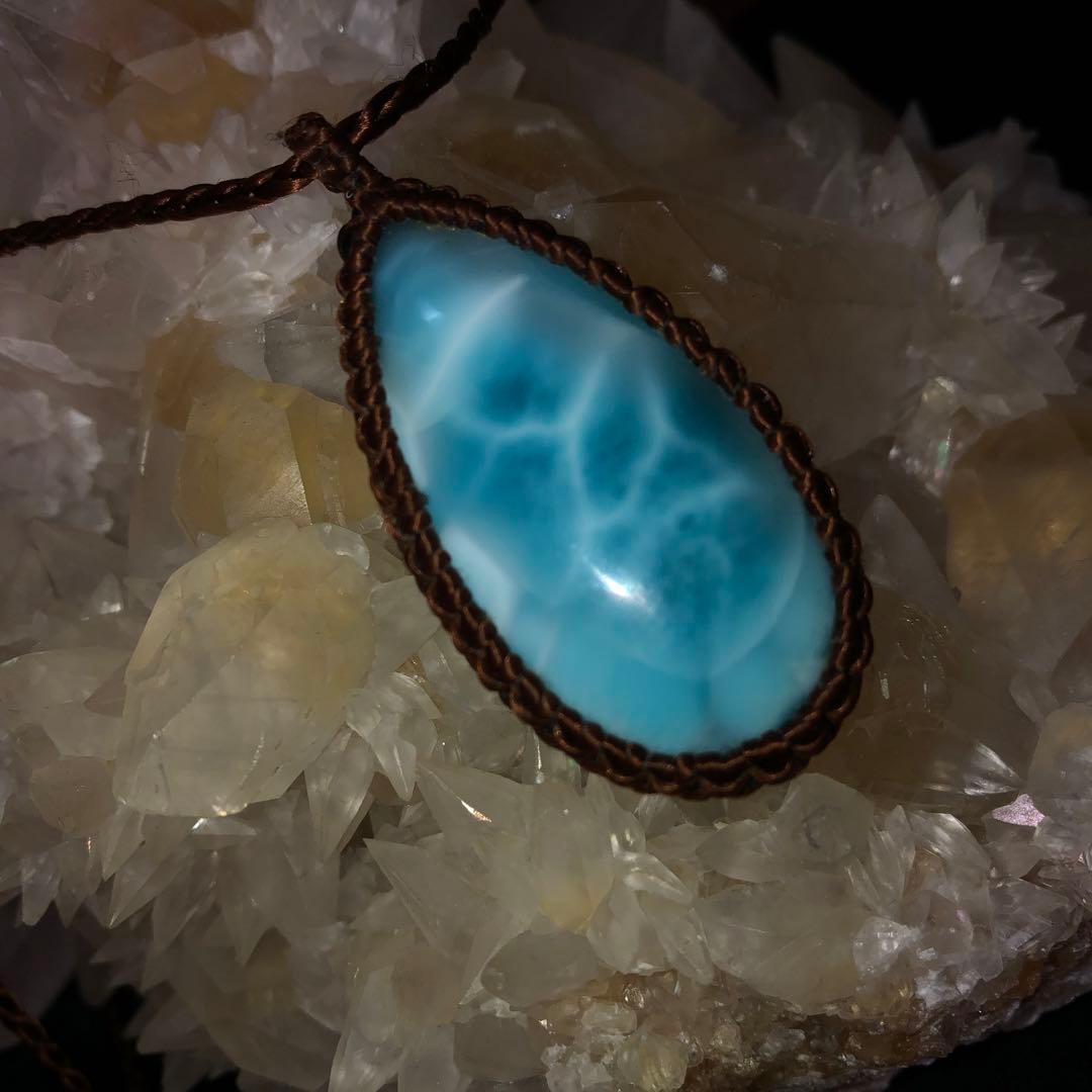 大幅値下げ 貴重 ラリマー ドロップ 13g jewelry