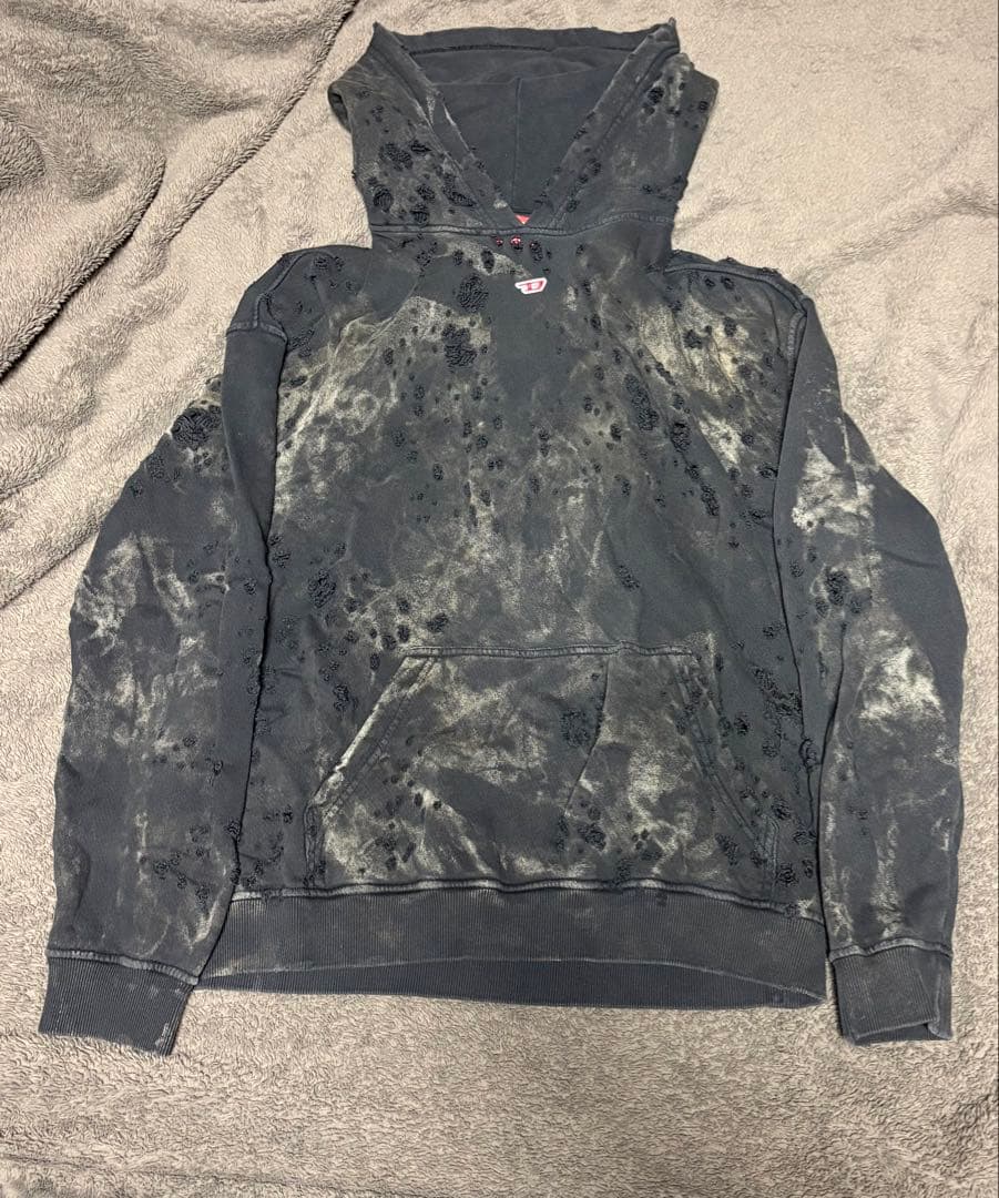 正規品23AW DIESEL S-Boxt-Hood-N9 デストロイドフーディ