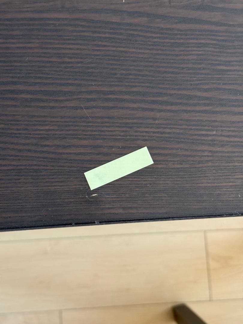 ダークブラウン 伸縮式ダイニングテーブル