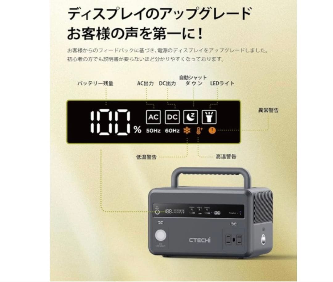 ctechi ポーダブル電源小型300w