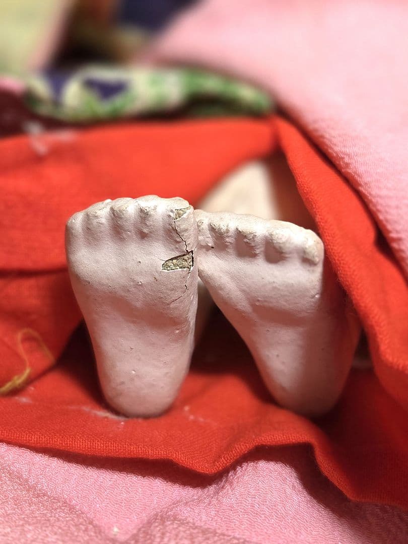 古い市松人形 　女の子　松月作