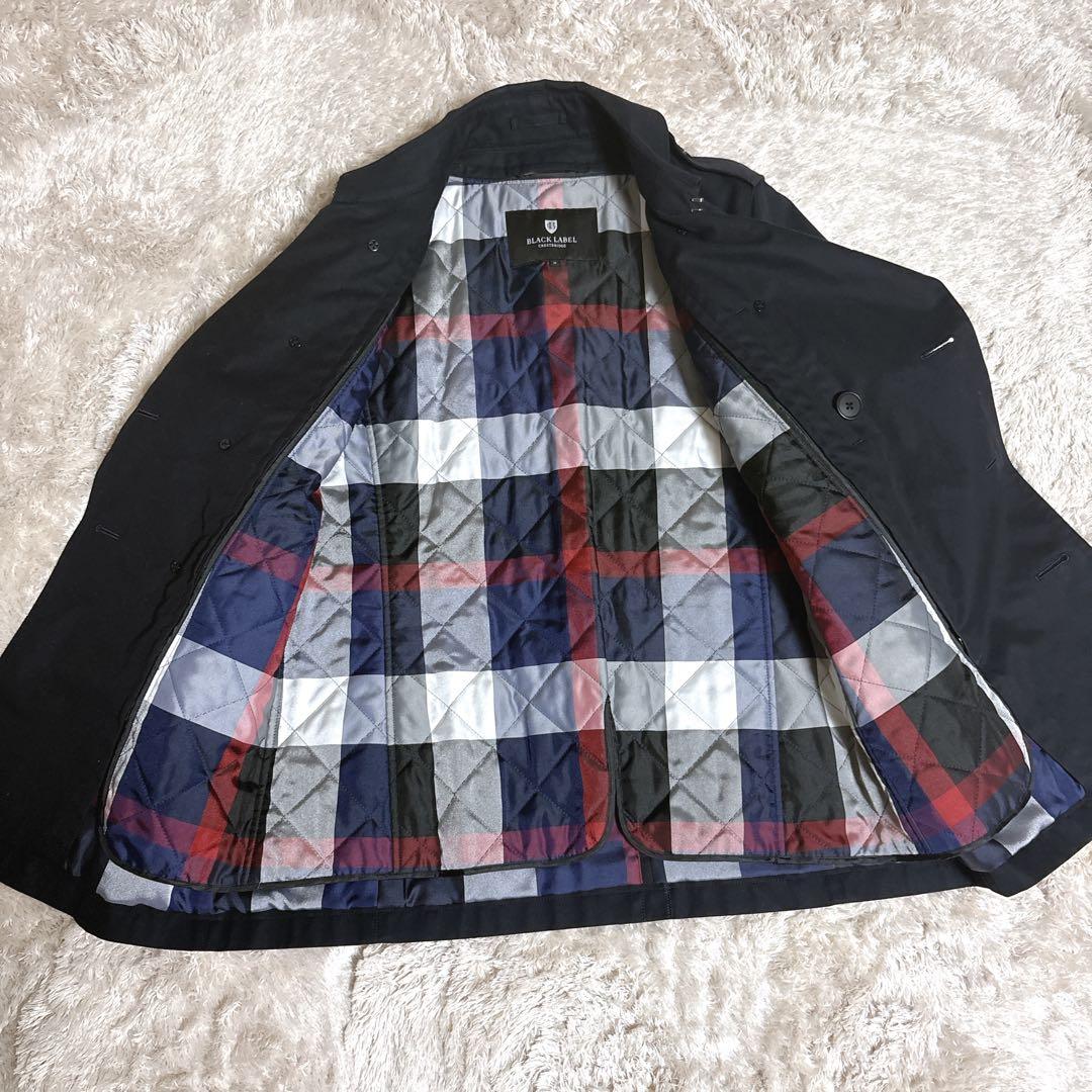 コウ　　ブラックレーベルクレストブリッジ　トレンチコート ブラックM