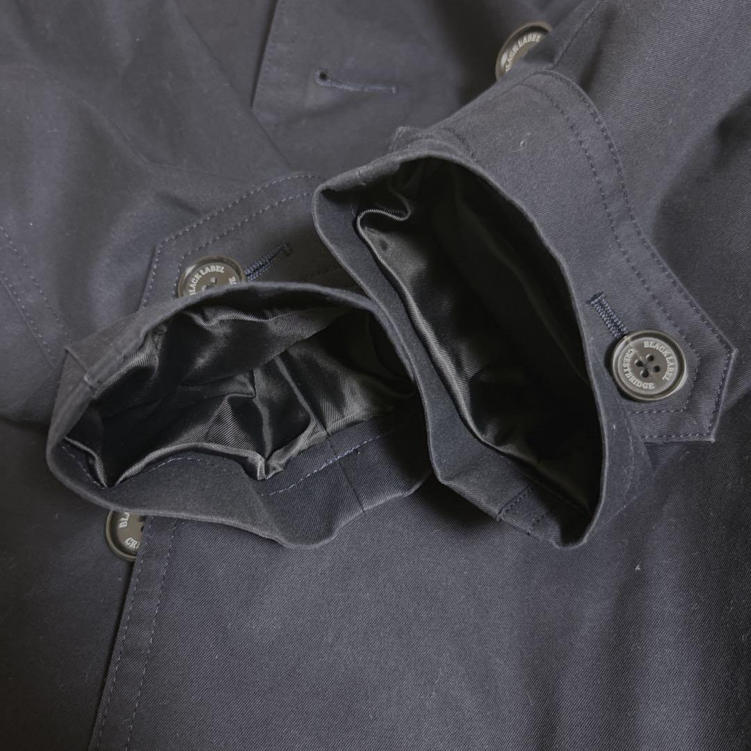 コウ　　ブラックレーベルクレストブリッジ　トレンチコート ブラックM
