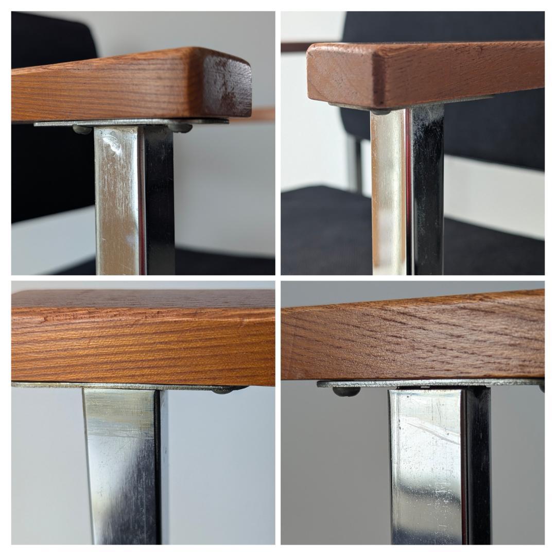 70s ビンテージ オカムラ メタルフレーム アームチェア ミッドセンチュリー