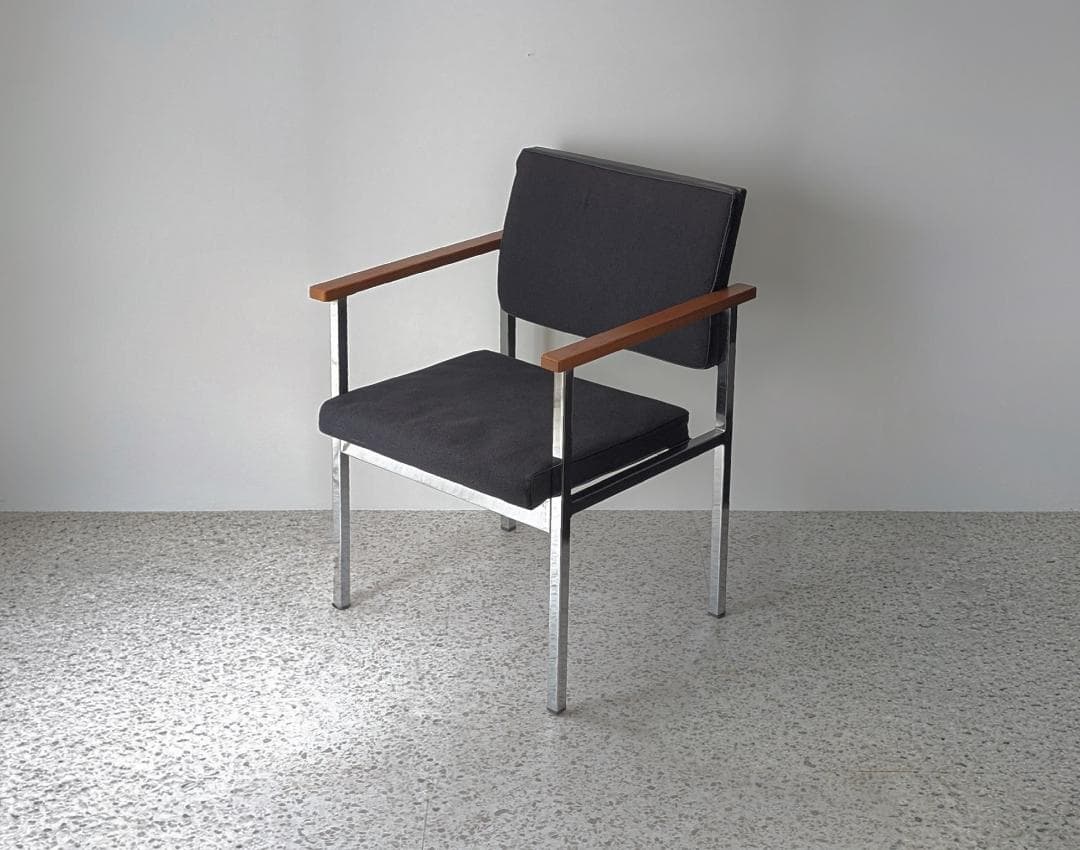 70s ビンテージ オカムラ メタルフレーム アームチェア ミッドセンチュリー