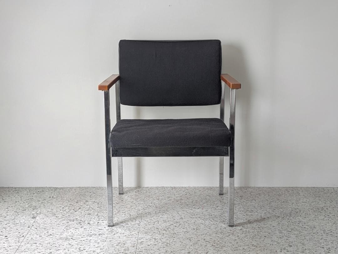 70s ビンテージ オカムラ メタルフレーム アームチェア ミッドセンチュリー