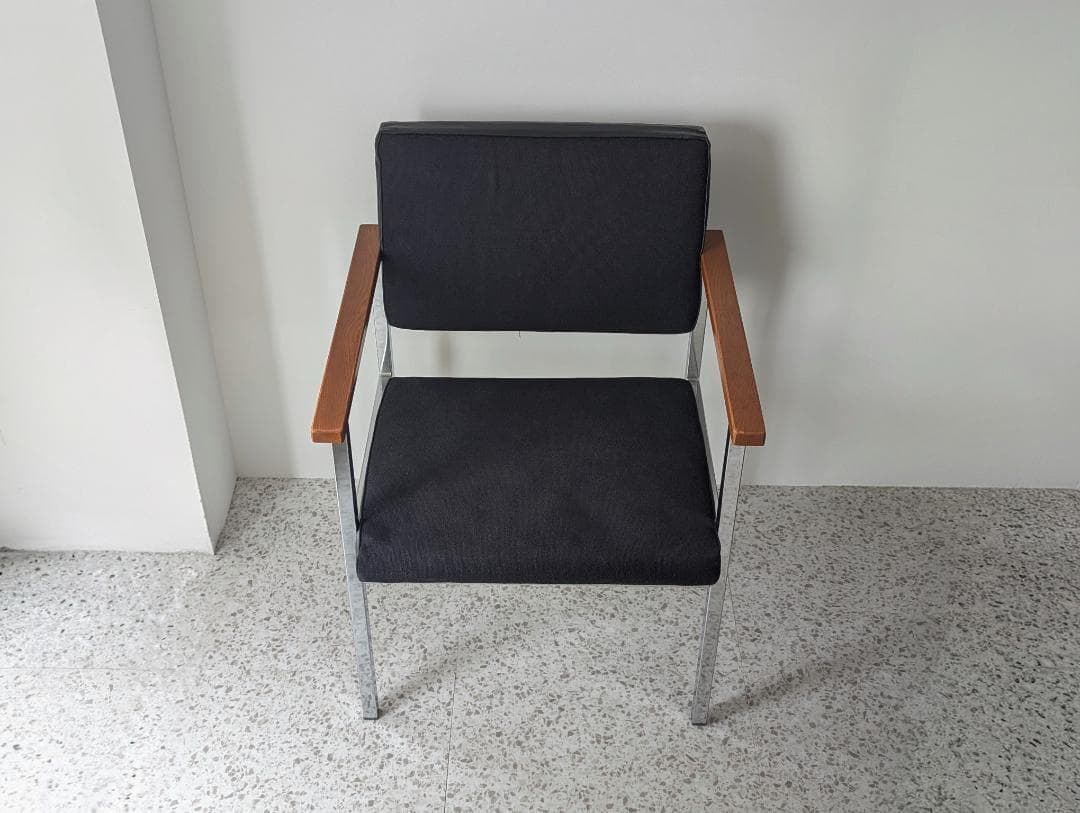 70s ビンテージ オカムラ メタルフレーム アームチェア ミッドセンチュリー