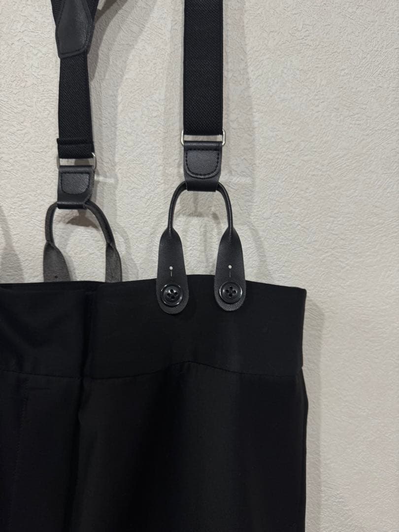 H BEAUTY&YOUTH トロピカルハイウエストサスペンダーパンツ