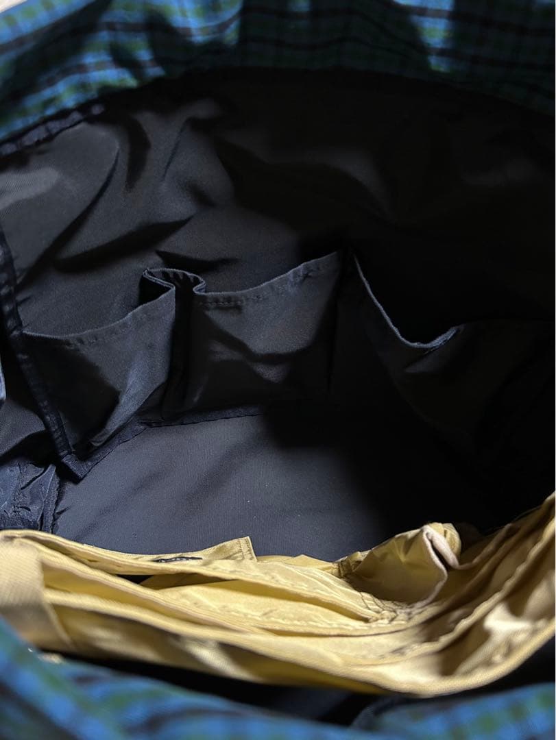 familiar ファミリア マザーズバッグ 青チェック ネイビー