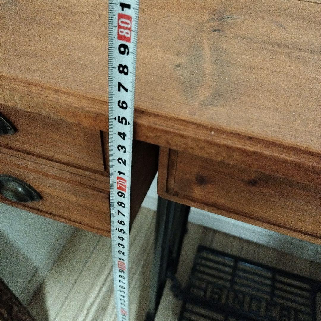 古いミシンSINGERリメイク 木製デスク クラシックスタイル 古い家具