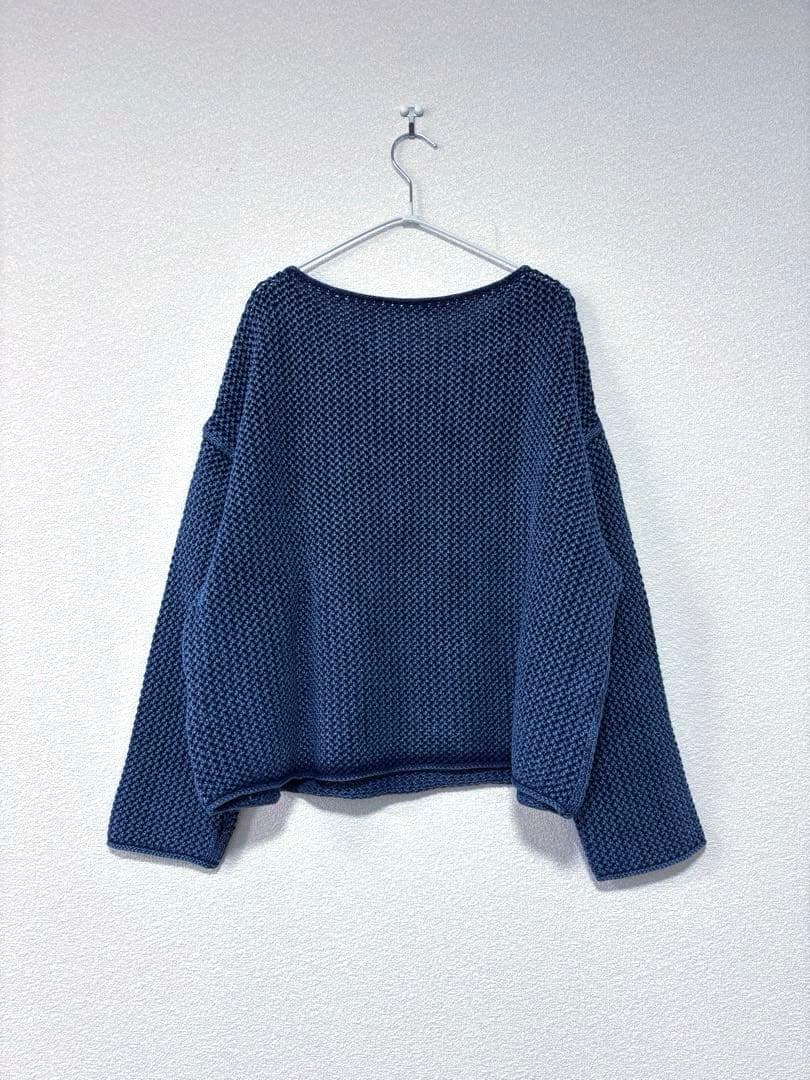 ラルフローレン　星条旗　ニット　ショート丈　ネイビー　M