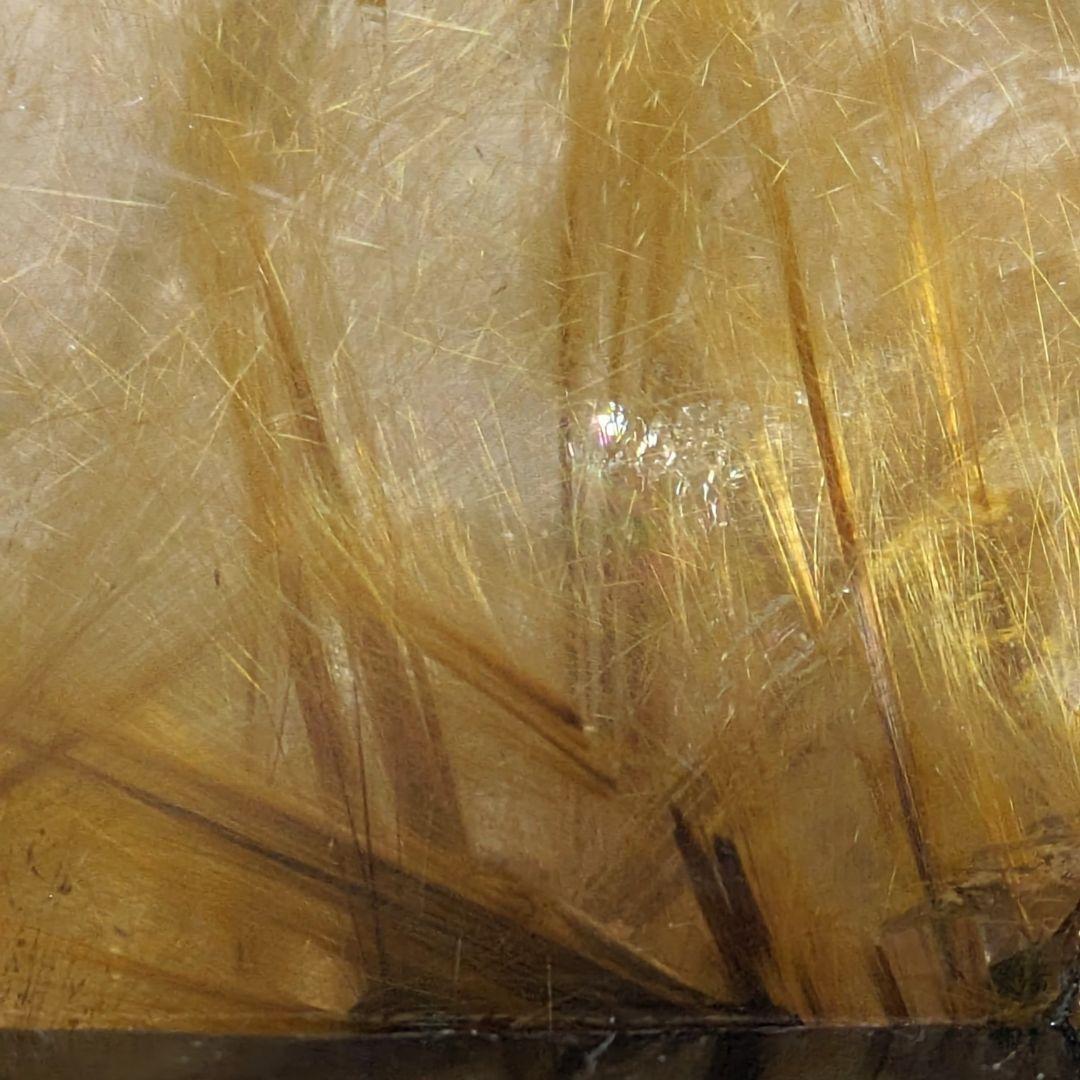 天然石　太陽ルチル　タイチンルチル　原石　置物