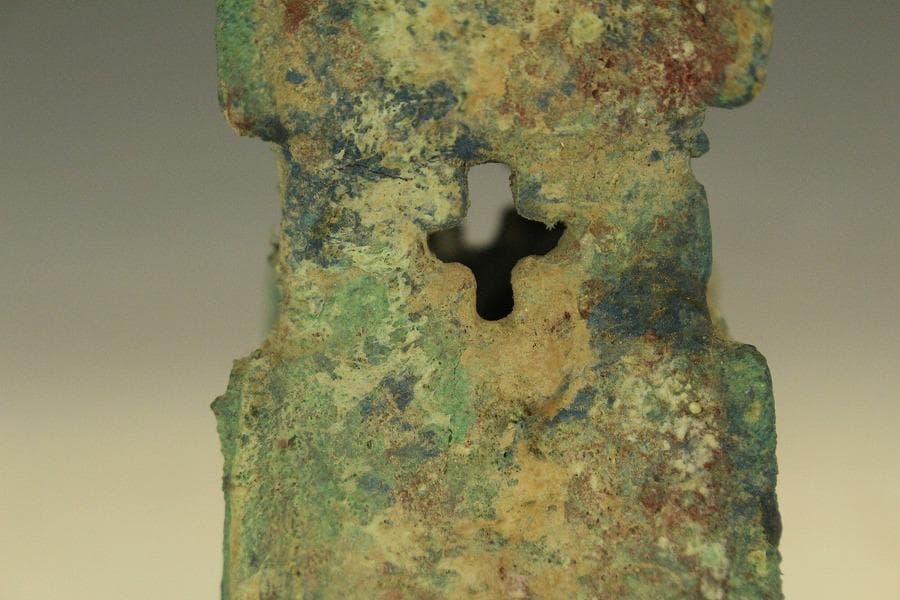 中国美術 青銅 饕餮紋 四方 尊瓶(HA508)