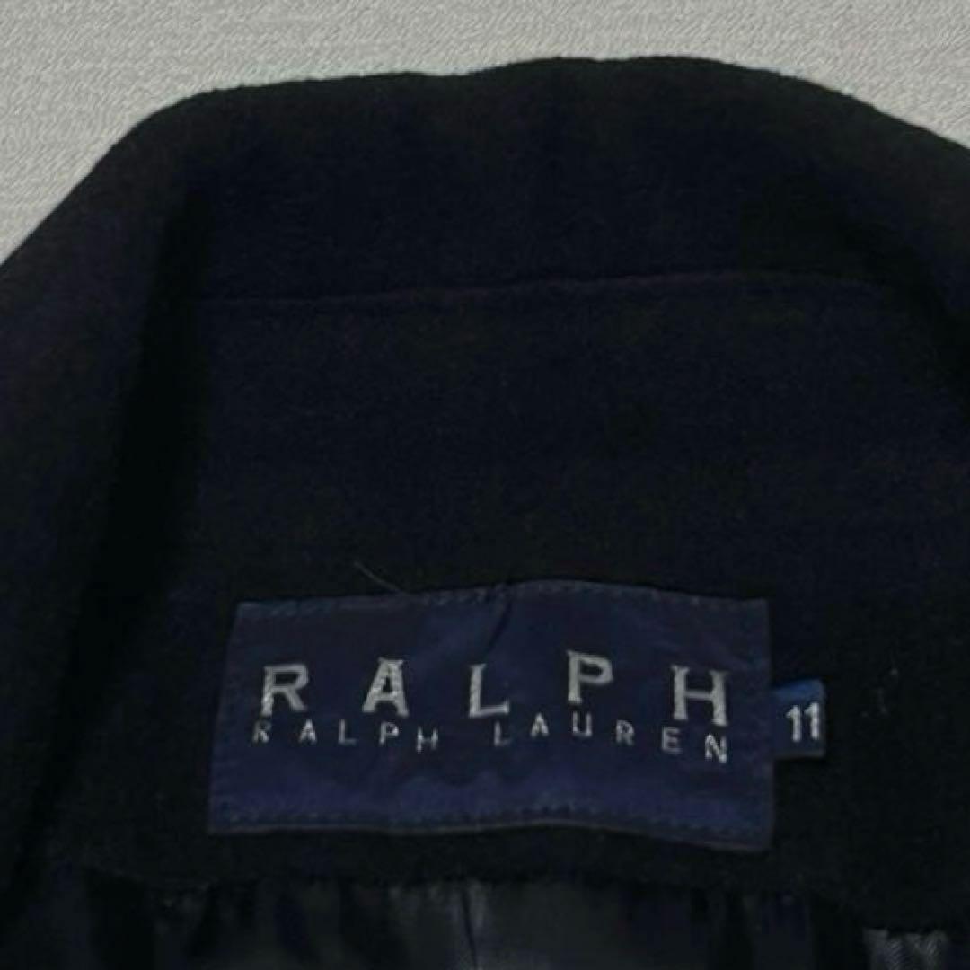 極美品 ラルフローレン ラップ コート ベルト付き アンゴラ混 女優襟 11号