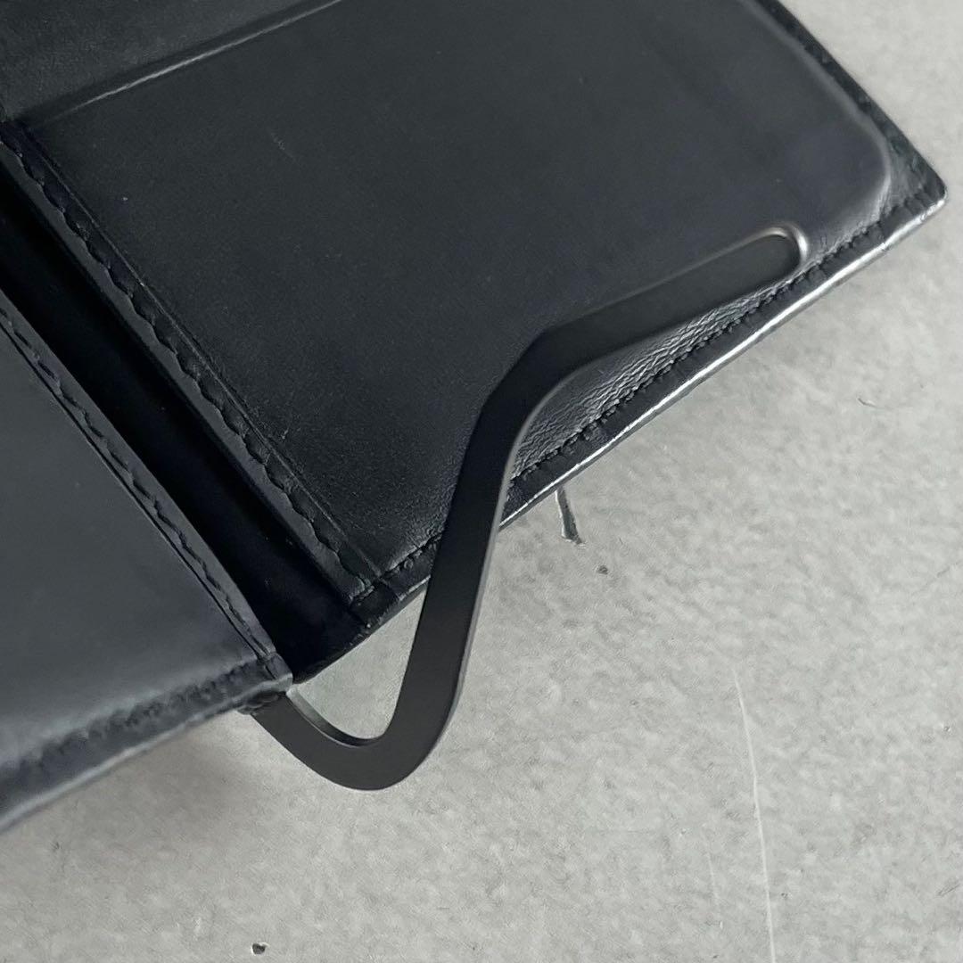 【美品】ボッテガヴェネタ マネークリップ 財布 イントレチャート ブラック 黒色