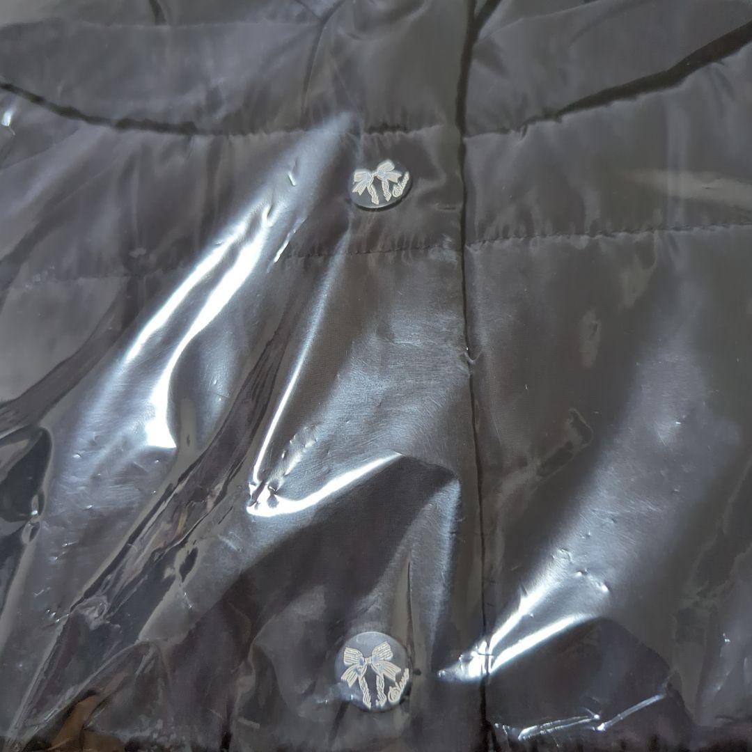 アンドラブ　＆LOVEクチュールふりる中わたベスト　ブラック3L