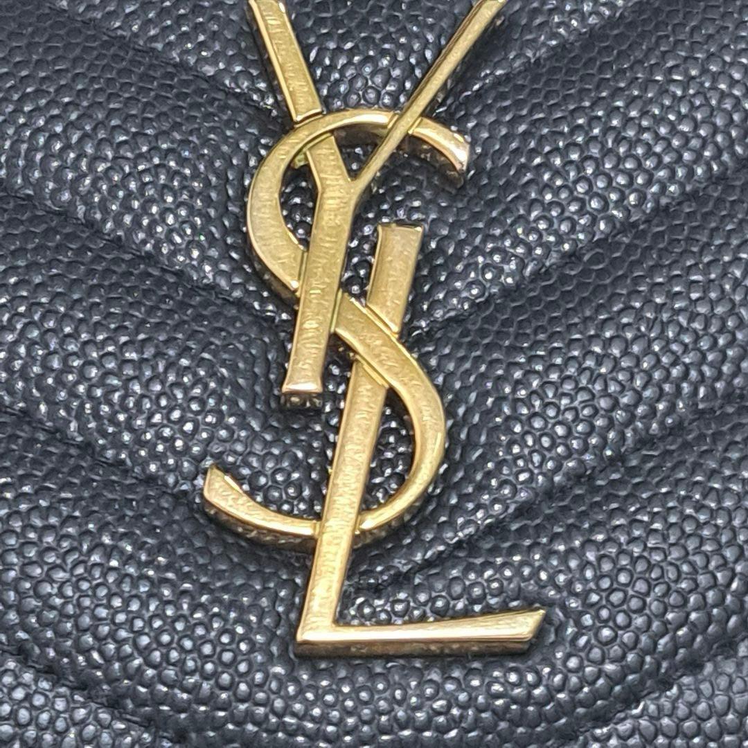 ✨極美品✨サンローラン　二つ折り　カサンドラ　キャビアスキン　レザー　YSL