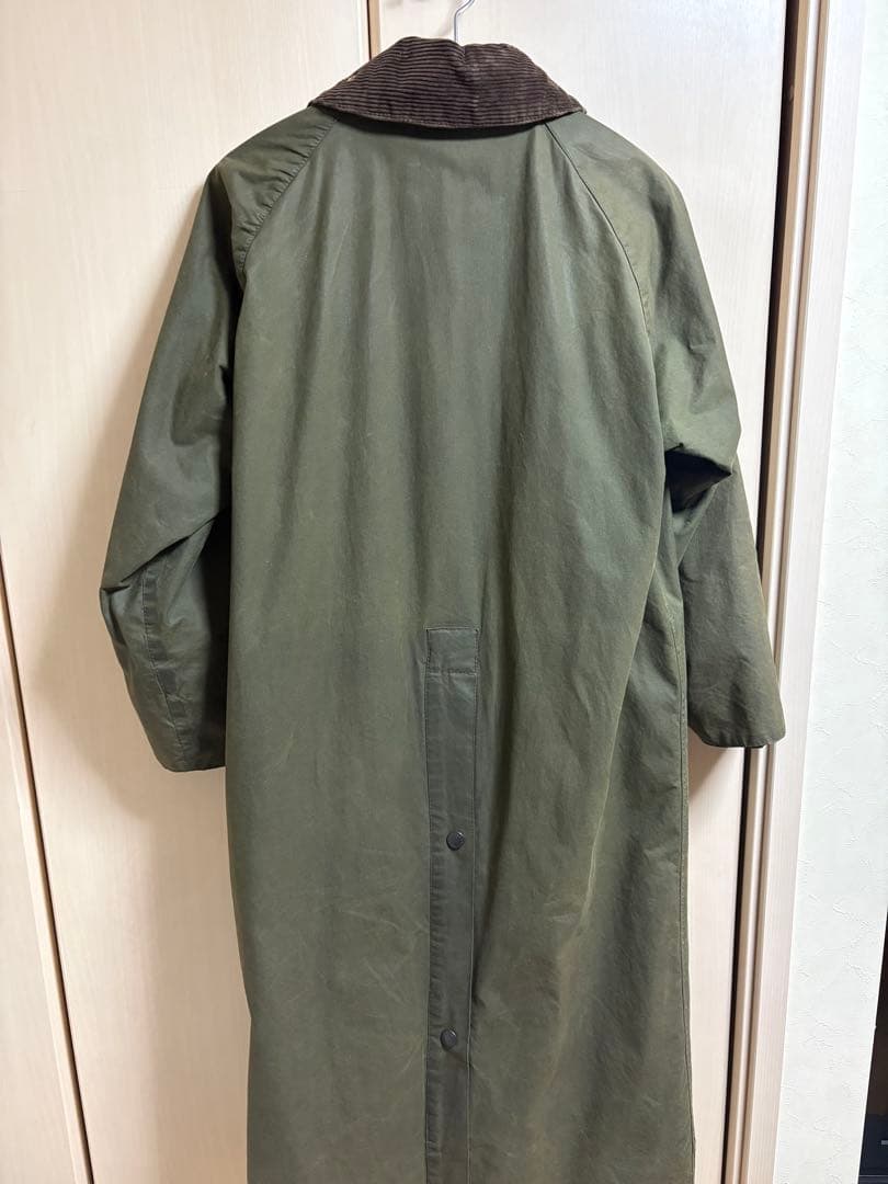 80sBarbour Burghley オイルジャケット　ロングコート