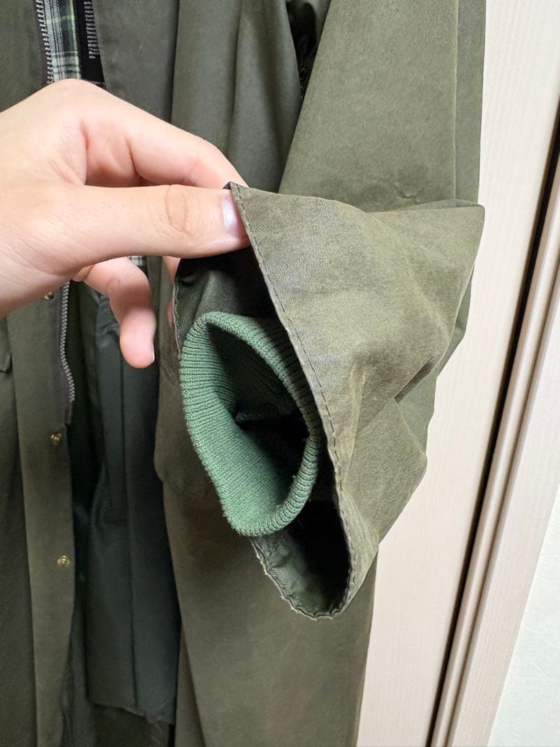 80sBarbour Burghley オイルジャケット　ロングコート