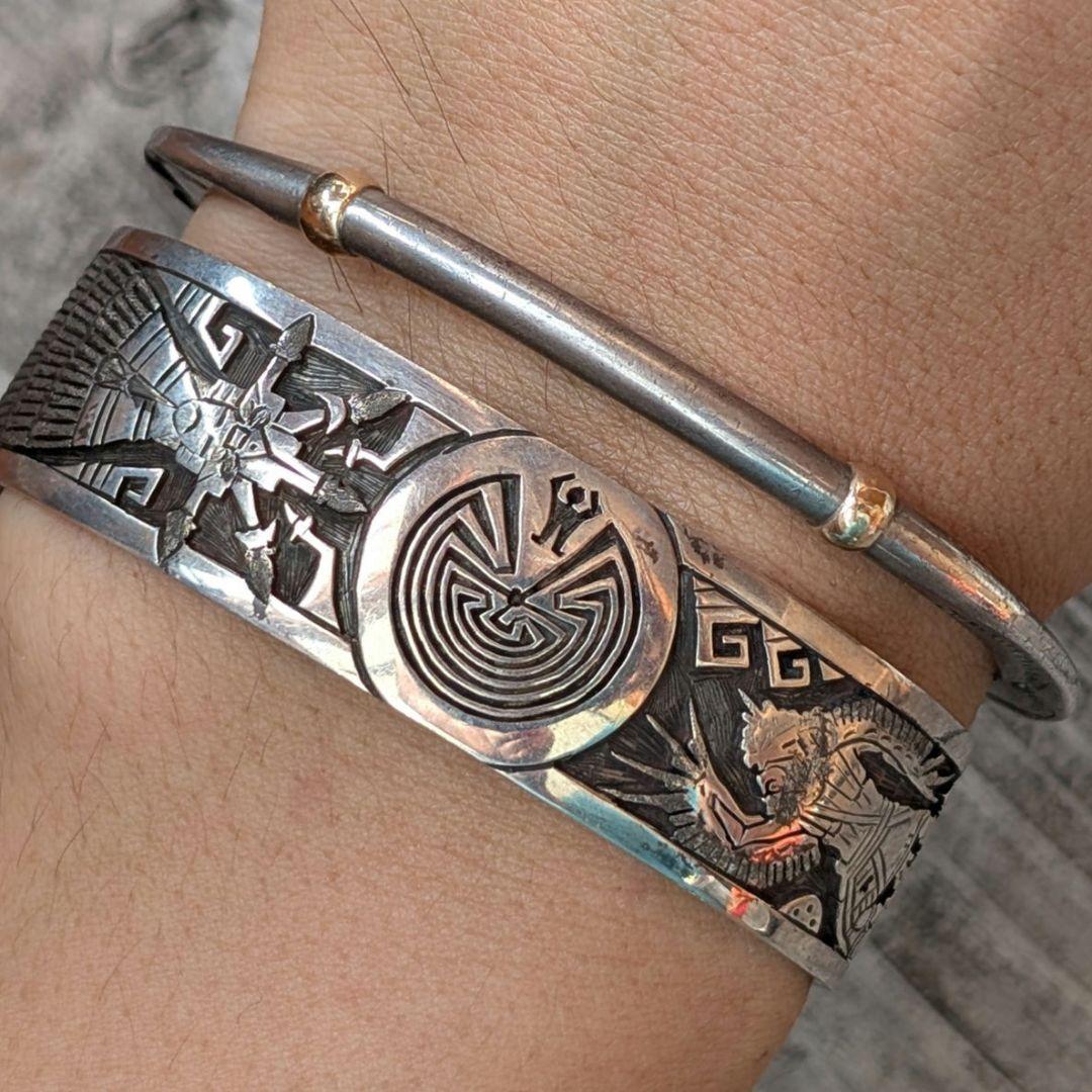 つんたろう様　スタージュエリー　SILVER×k14 　バングル