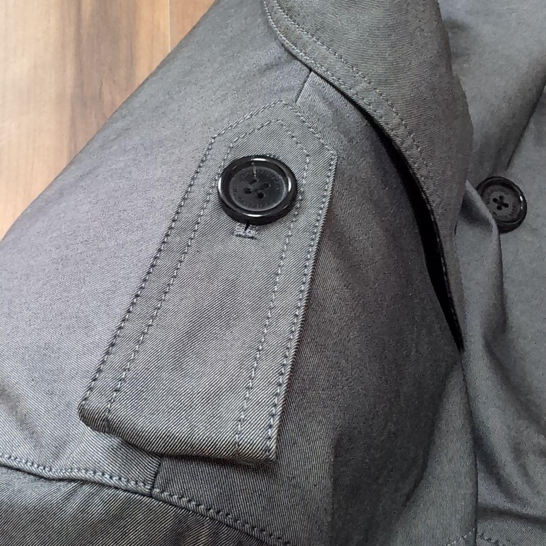 BURBERRY　BLACKLABEL　グレー ダブルブレスト トレンチコート