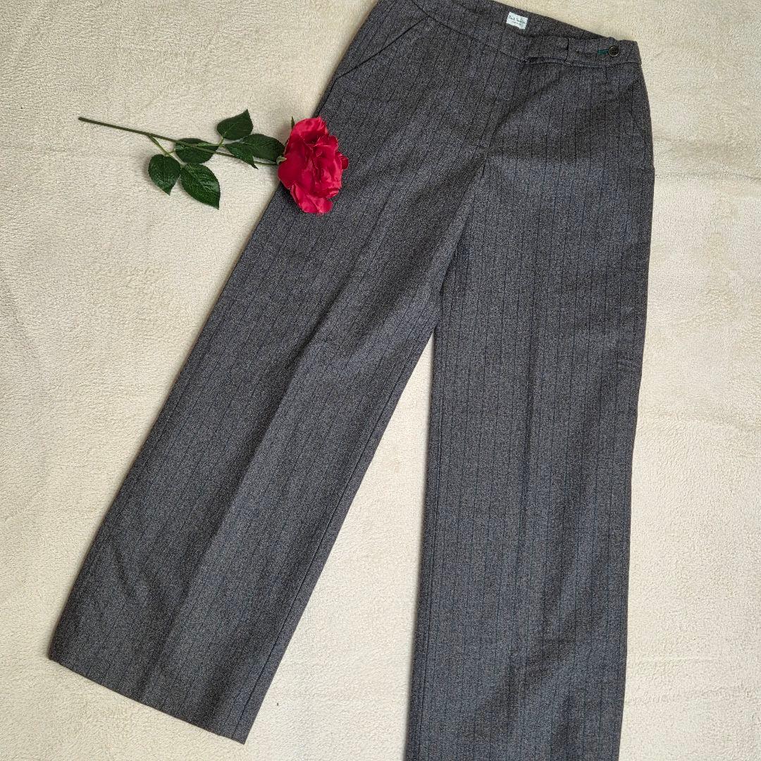 ポールスミスパンツスーツ　セットアップ　タック付きワイドパンツ