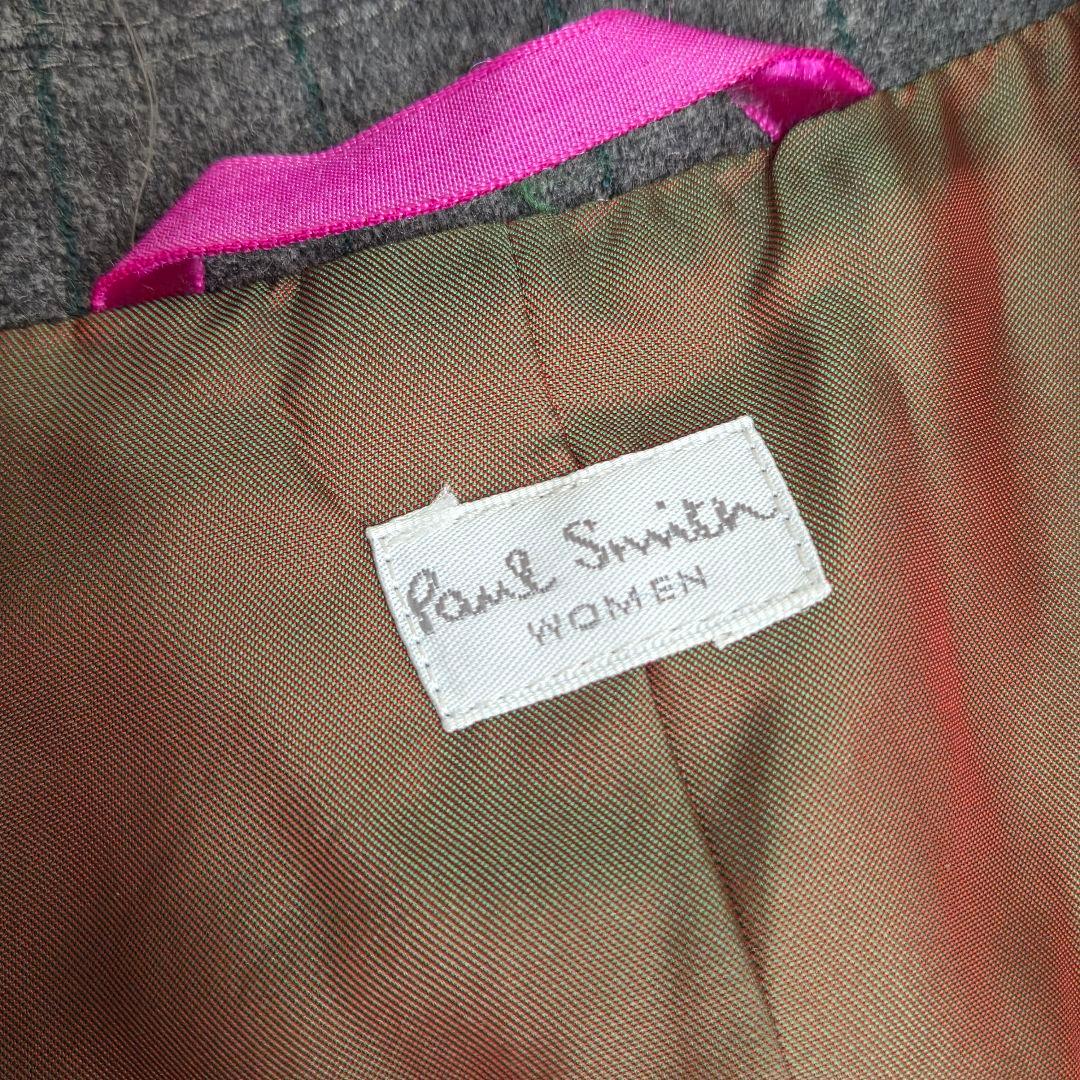 ポールスミスパンツスーツ　セットアップ　タック付きワイドパンツ