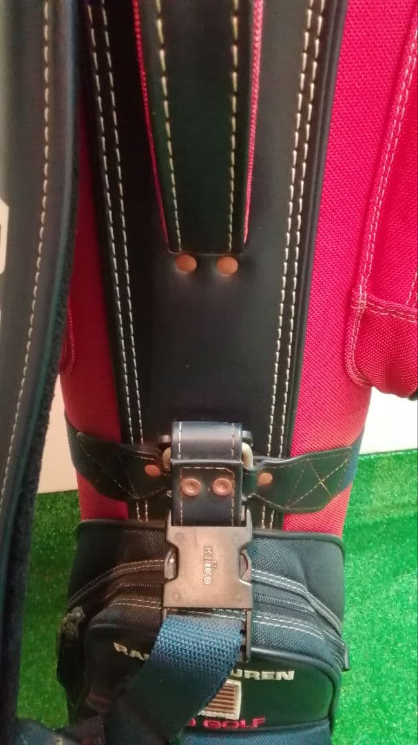 Ralph Lauren Polo Golf キャディバッグ ネイビー/レッド