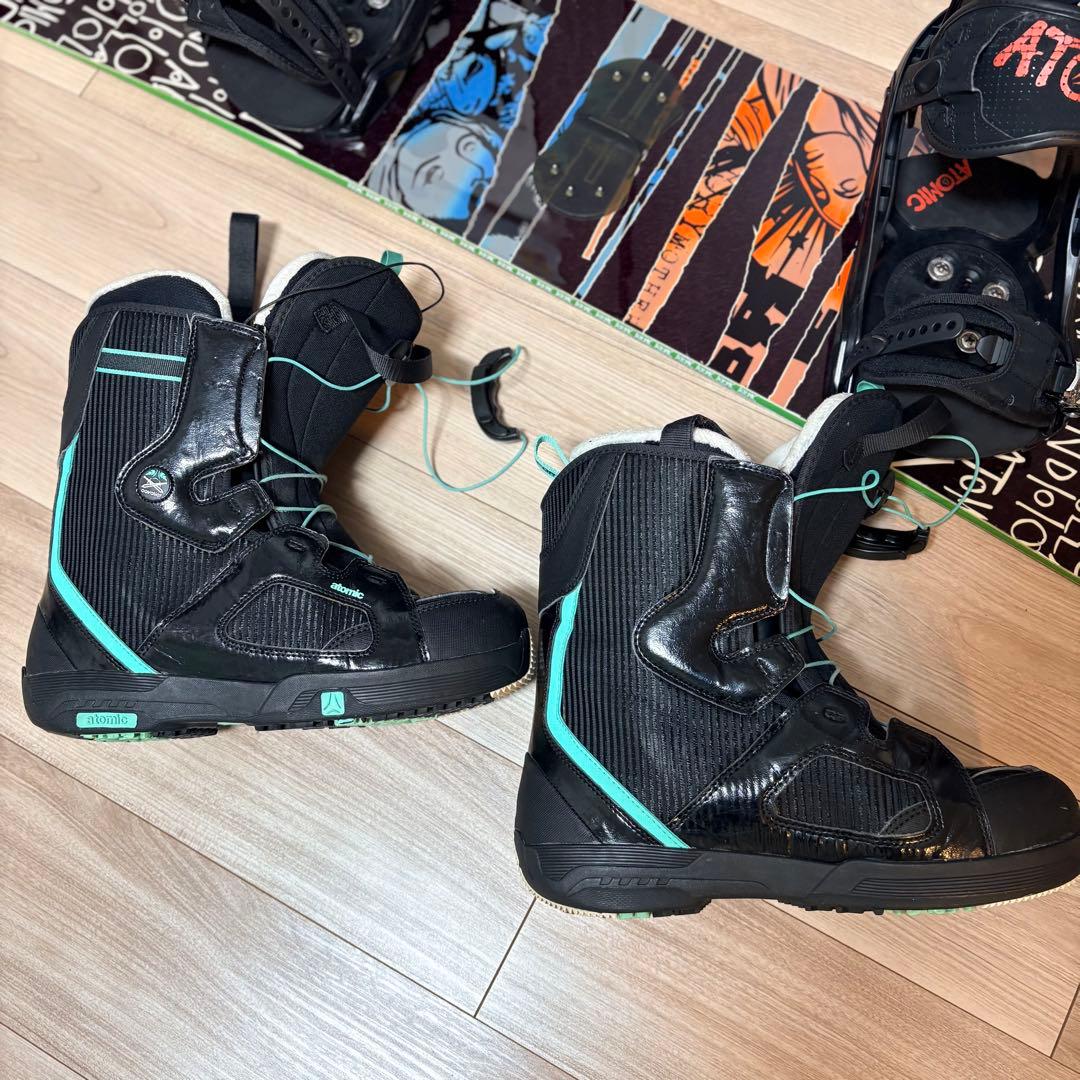 ATOMIC スノーボード 4点セット 板+ビンディング+ブーツ+ケース