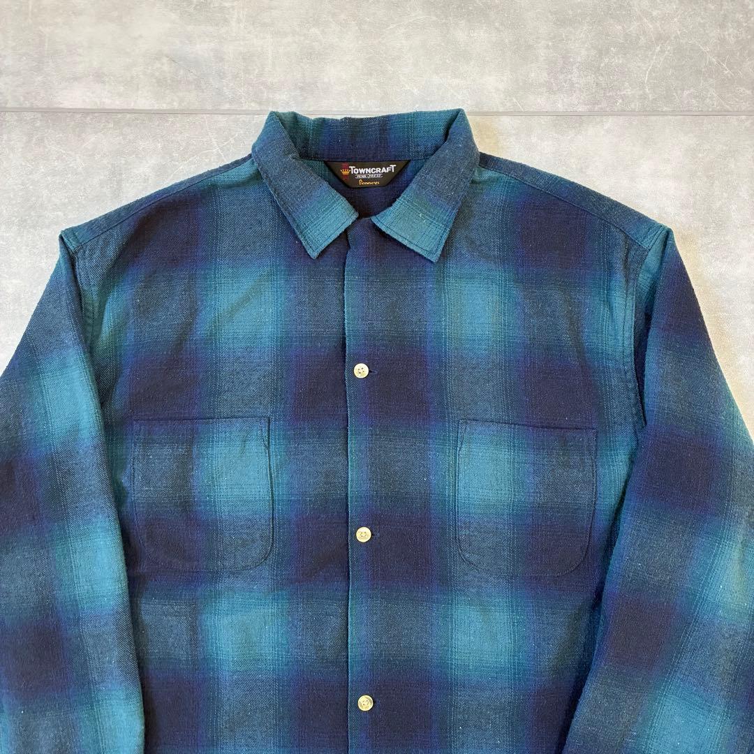 TOWNCRAFT タウンクラフト 60s NEL オンブレチェック 現行品 M