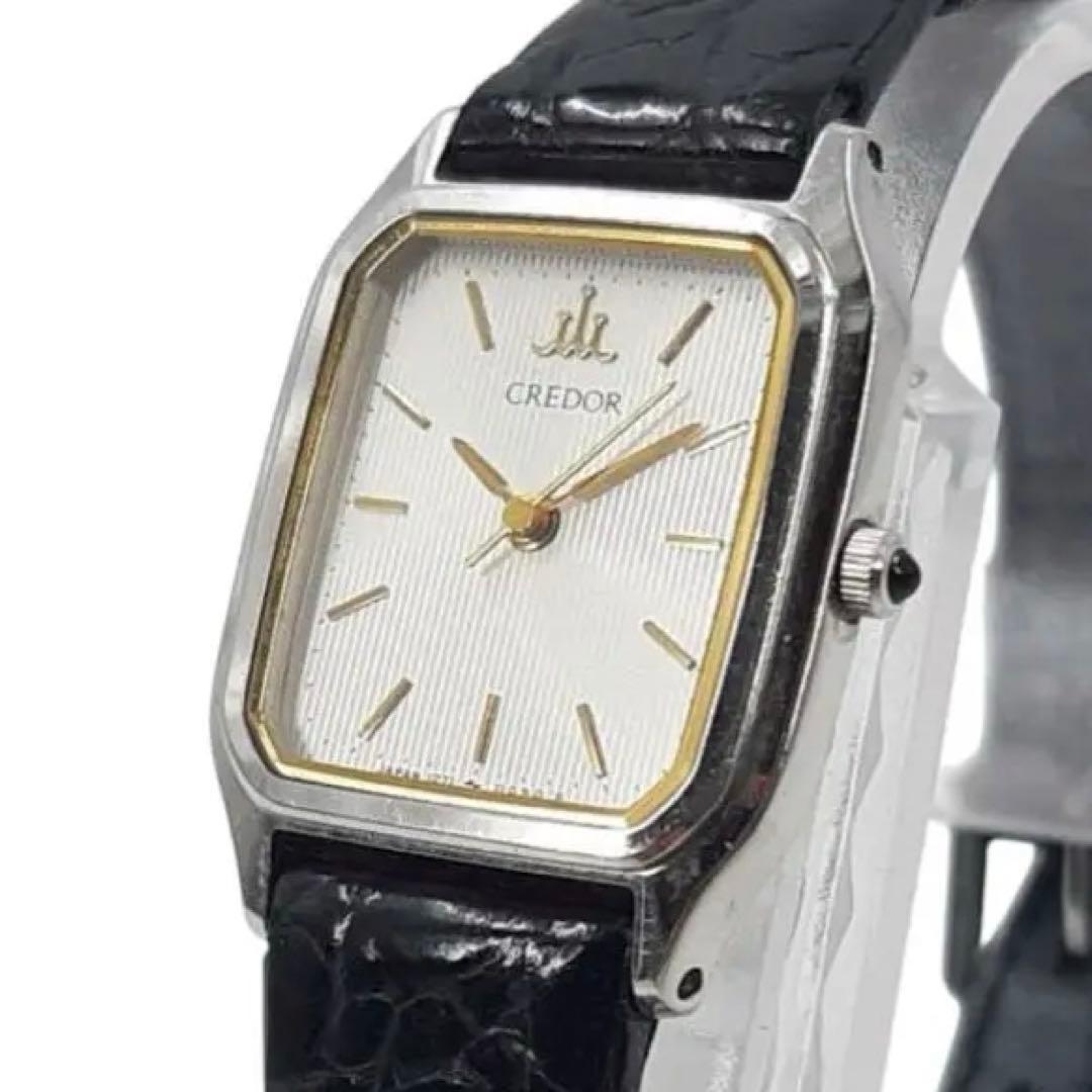 【新品電池交換済】セイコー　クレドール　腕時計 1271-5020 スクエア