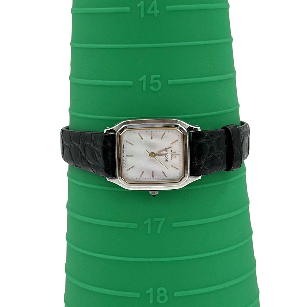 【新品電池交換済】セイコー　クレドール　腕時計 1271-5020 スクエア