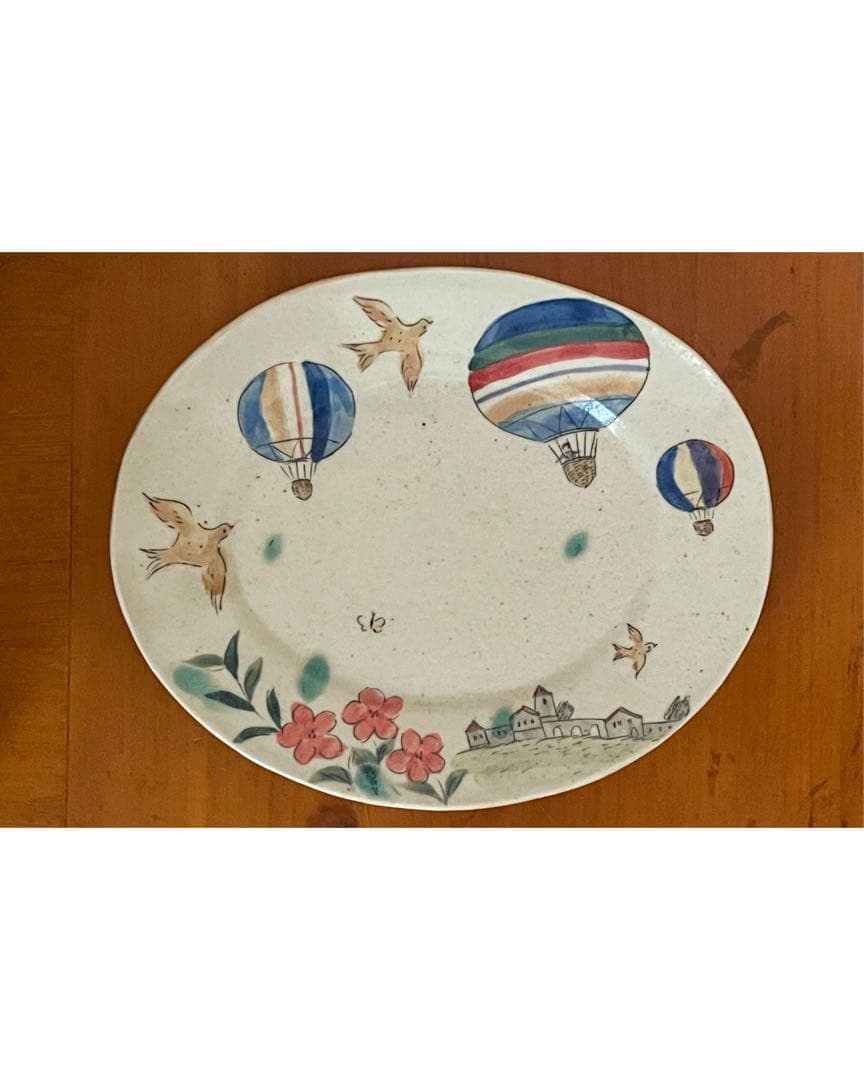 長谷川風子 さん　お皿3枚　オーバル皿　ケーキ皿　豆皿